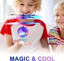 Flying Ball Toys Globe Shape Magic Controller Mini Drone with Colorful Lights Spinner