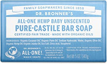 Dr. Bronner's All-One Hemp Baby Unscented Soap Bar, 140 g