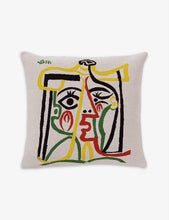 Jules Pansu Picasso cotton-blend cushion cover 45x45cm