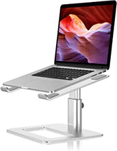 Gokeda Laptop Stand, Ergonomic Adjustable Computer Stand, Aluminium Alloy Height Holder Riser Compatible with MacBook Air Pro, Dell, HP, Lenovo Samsung (More 11-17" Laptops)