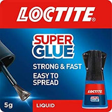 Loctite Super Glue Brush On, Superglue with Applicator Brush, Fast-Drying Clear Glue for Metal, Plastic and More, Easy-To-Use Strong Glue with Easy-Open Cap, 1 x 5 g