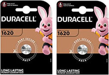 2 DURACELL 1620 Lithium Batteries CR1620 DL1620 ECR1620