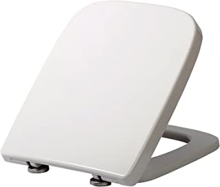 WOLTU Square Toilet Seat,White Soft Close Quick Release Toilet Lid Cover