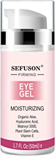 Eye Gel, Best Eye Cream for Appearance of Dark Circles, Puffiness, Wrinkles and Bags. Super Eye Cream Moisturizer Serum for Men & Women