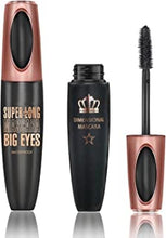 Waterproof Mascara Black, 4D Silk Fiber Eyelash Mascara, Benefit Mascara, Long Lasting, Extra Long Thick, Volume and Length, Clump-Free Brilliant Eyelash Mascara for Women Natural Eye Make-up