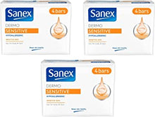 Sanex Dermo Sensitive Soap Bar, 12 X 90 g