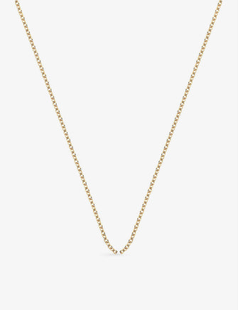 18ct yellow-gold plated rolo neck chain