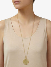 18ct yellow gold-plated vermeil sterling silver rolo neck chain