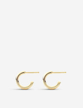 Fiji 18ct gold vermeil mini hoop earrings