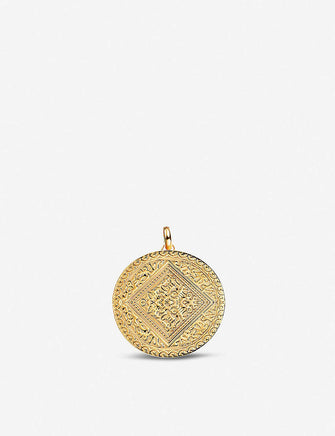 Marie 18ct yellow-gold vermeil and sterling silve pendant