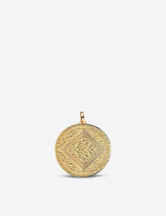 Marie 18ct yellow-gold vermeil mini pendant
