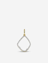 Riva Hoop 18ct yellow-gold vermeil and pavé diamonds pendant