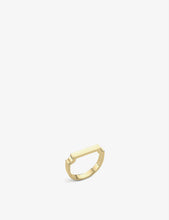 Signature 18ct yellow-gold vermeil ring
