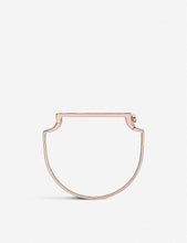 Signature 18ct rose-gold vermeil sterling silver bangle