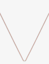 Rolo adjustable rose gold-plated vermeil silver chain