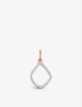 Riva Kite rose-gold vermeil and diamond earrings