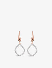 Riva Kite rose-gold vermeil and diamond earrings