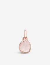 Siren 18ct rose-gold and rose quartz pendant
