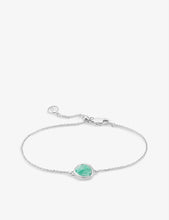 Siren Fine Chain silver and amazonite bracelet