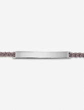Linear sterling-silver friendship bracelet