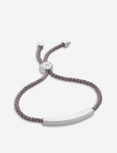 Linear sterling-silver friendship bracelet