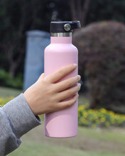 Sivaphe Water Bottle Insulated Bottle Drink Flasks Leak-Proof for Sports Outdoor Stainless Steel, Double Walled Vacuum with Lids and Straw 750ml Pink Gift