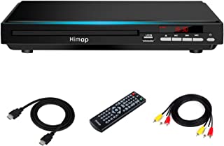 DVD Player, DVD Players for TV Region Free DVD Disc Players DVD CD with HDMI AV Output USB Input Remote Control AV Cable,for Home Study