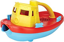 Green Toys Tugboat (Yellow Handle) - Bath and Water Toys, Multicolor, 11.4 x 23.5 x 11.5 cm