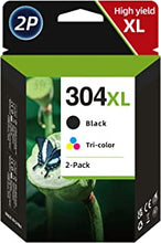 304 Ink Cartridges Combo Pack, 304 Black and Colour Ink Cartridges Replacement for 304 HP Ink Cartridges for Envy 5000 5020 5010 5030 DeskJet 2600 2630 2620 3720 2633 2622 2632 2634 3733 3762 Priner