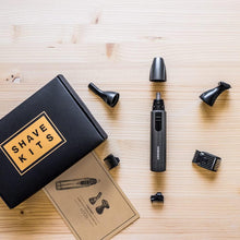 URBANER Waterproof 3-in-1 Facial Hair Grooming Kit for Men, Battery Operated Ear and Nose Hair Remover, Painless Eyebrow Trimmer, Wet and Dry Use Beard Styler, MB-980UK