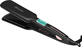 Qipooh Flat Iron Hair Straightener Digital for Women's Styling Tools with 3D Ceramic Coated Floating Panel Design to Heat Quickly and Evenly to Create Silky and Shiny Hair