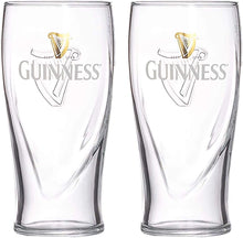 Guinness Official Merchandise Embossed Pint Beer Glass (Set of 2)