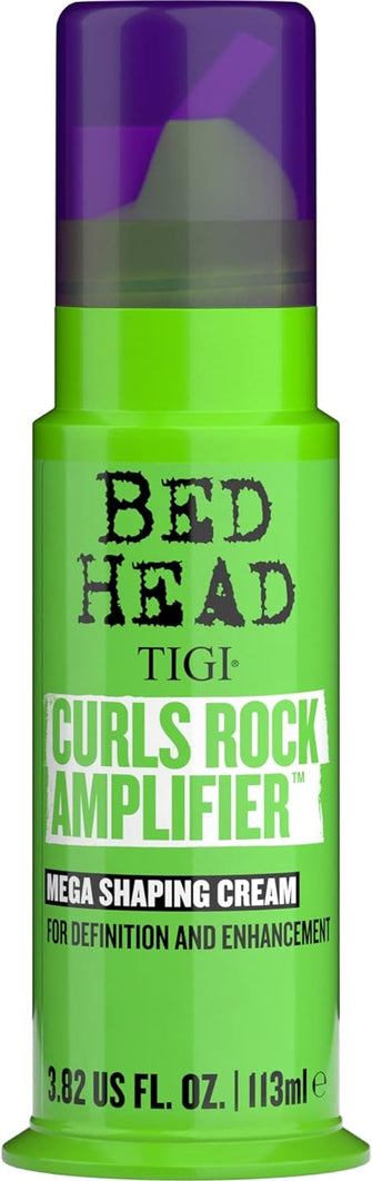Bed Head by TIGI  Curls Rock Amplifier Curly Hair Cream  Anti Frizz Hair Products For Beautifully Defined Curls  Hair Styling Product For Curly or Wavy Hair  113ml