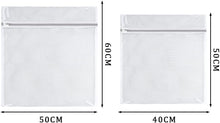 4 Pcs Mesh Laundry Bags, 60x50cm/50x40cm Washing Bag Laundry Bags for Washing Machine Washing Machine Wash Bag with Zips for Clothes Socks Underwear Bra (L+M)