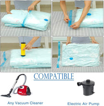 GQC Vacuum storage bags,6 pack Vacuum bags clothes [Works With Vacuum Cleaner ],to store clothes and beddings,could save your space,dust-free,keep away from moisture (6040 CM)