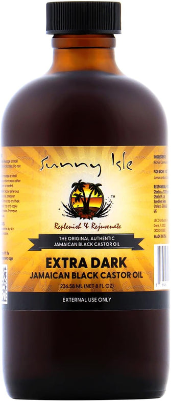 Sunny Isle Jamaican Black Extra Dark Castor Oil 8 oz