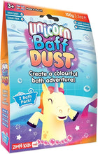 Unicorn Baff Dust 2 Bath Pack from Zimpli Kids, Magical Bath Bomb Powder Gift for Children, Unicorn Toys for Girls, Birthday Presents for Children, Bath Toys, Moisturising & Organic