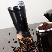 Andrew James Electric Coffee Grinder, Seed, Bean, Nuts, Fine Spice Grinders, Black or Red, 70g, 150W, Includes Cleaning Brush (Black)