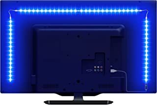 Lepro TV LED Lights with Remote, RGB LED Strip Light 2M, USB Powered, Dimmable, 16 Colours and 4 Dynamic Mode, LED TV Backlights for 32-65 inch TVs, Computer and Gaming Monitor (4 pcs x 50cm)