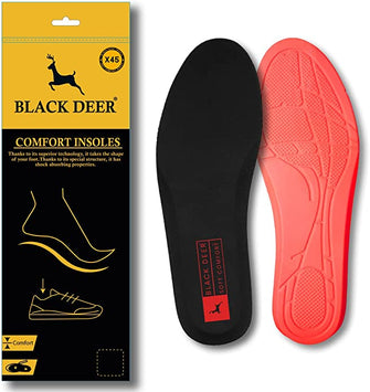 Hyper Boost Technology X45 Soft Comfort Black-Red Comfortable Heel Spur Daily Use and Work Life Sports Fitness Walking