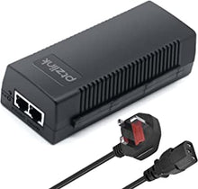 30w PoE Injector Gigabit, PTZlink 30-Watt PoE Plus Adapter, 48v Ethernet PoE Power Supply,10/100/1000Mbps Shielded RJ-45, IEEE 802.3af 802.3at Compliant, up to 100 Meters (325 Feet) - Plug & Play