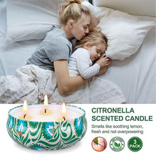Citronella Candles Outdoors Large, 3 x 400g Garden Citronella Candle 3 Wick Smokeless 240hrs Long Burn Time for Garden BBQ Camping Patio Outdoors Indoors 100% Natural Soy Wax