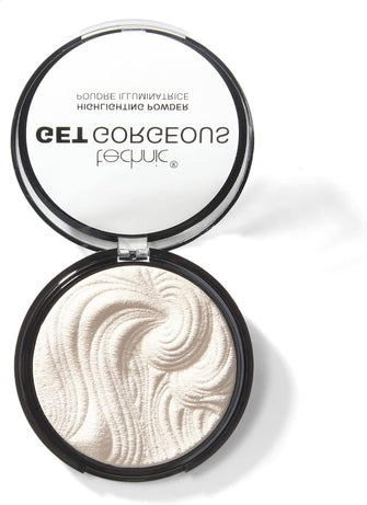 Technic Get Gorgeous Highlighting Powder - Pressed Shimmer Face Makeup Compact with a Shine for a Natural Glow. Shade: Original 6g