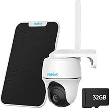 Reolink 3G/4G LTE Security Camera Outdoor Wireless, 4MP Go PT Plus+Solar Panel+32GB SD Card, Battery Operated with 360° Pan-Tilt, Time Lapse, 2K Night Vision, 2-Way Audio, Person/Vehicle Detection