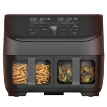 Instant Vortex Plus Dual Basket with ClearCook - 7.6L Digital Health Air Fryer, Black, 8-in-1 Smart Programmes - Air Fry, Bake, Roast, Grill, Dehydrate, Reheat, XL Capacity -1700W