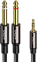 6.35mm to 3.5mm Stereo Audio Cable 2M Speaker Cable for Computer, CD Players, Multimedia Speakers and Amplifiers
