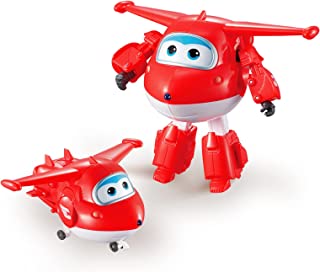 Super Wings Jett 5" Transforming Character Easy Transformation Character Preschool Kids Toys for 3+ Year Old Boys Girls