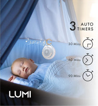 LUMI  Portable White Noise Machine  Baby Sleep Aid with 24 Sounds  White Noise Baby  3 Lighting Modes  Memory Function  30, 60, 90 Minute Timer  Sleep Aid for Adults, Children & Babies