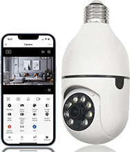 Light Bulb Camera,1080p Wi-Fi Home Security Camera, E27 Interface Smart Home Surveillance Camera With Two-Way Voice, Night Vision ,Human Motion Detection,Smart Tracking and Alarm.