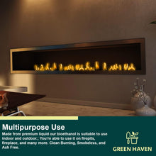 GREEN HAVEN Premium Bioethanol Fuel  Bio Ethanol Liquid Fuel for Fires Pits, Fireplace  High Purity Clean Burning Bioethanol  Indoor & Outdoor Ethanol Fuel  Bioethanol Fuel Liquid (2 Litre)